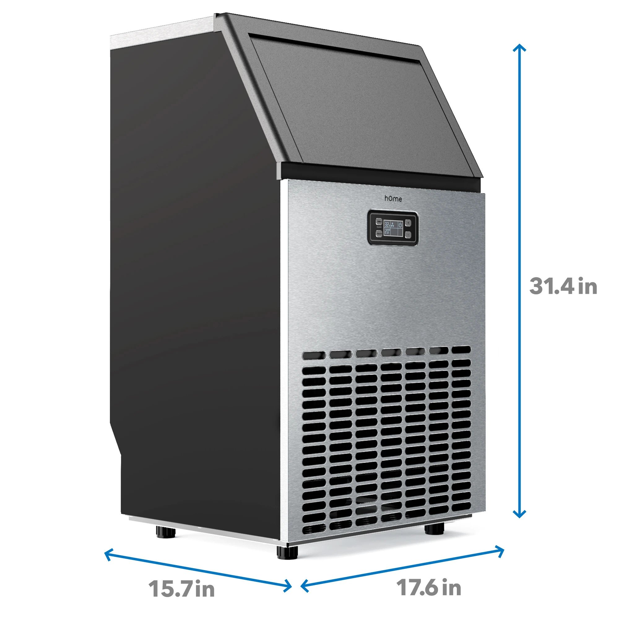 Actual Size of HOmeLabs Freestanding Commercial Ice Maker