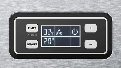 Control Panel of hOmeLabs Commercial Ice Maker